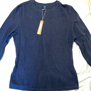 ❗️SOLD❗️Skims Cotton Jersey Long Sleeve T-shirt Navy